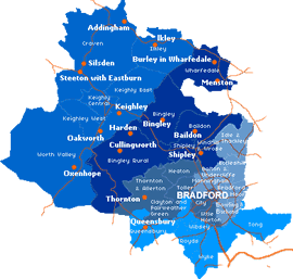 Map of Bradford